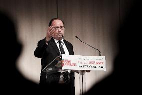 Ex-President Francois Hollande Holds A Campaign Meeting - Tulle