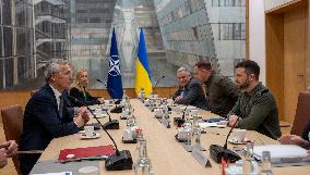 Zelensky Visits NATO - Brussels