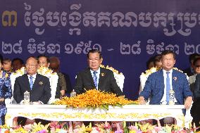 CAMBODIA-PHNOM PENH-CPP-73RD FOUNDING ANNIVERSARY