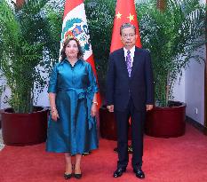 CHINA-BEIJING-ZHAO LEJI-PERUVIAN PRESIDENT-MEETING (CN)