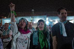 Supporters Of Presidential Candidate Masoud Pezeshkian - Tehran
