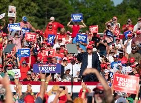 Former President Donald Trump Holds A Rally In Chesapeake, Virginia