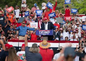 Former President Donald Trump Holds A Rally In Chesapeake, Virginia