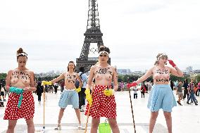 Femen's Action Against RN - Paris