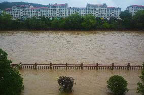 Flood Water Hit Anqing