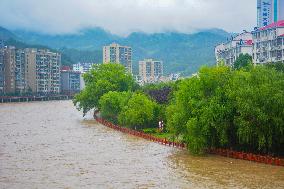 Flood Water Hit Anqing