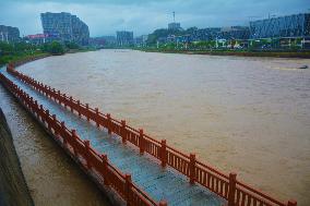 Flood Water Hit Anqing
