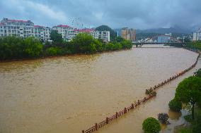 Flood Water Hit Anqing