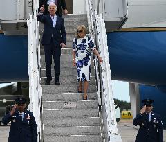 US President Joe Biden Arrives In The Hamptons In New York As He Faces Calls To Drop Out Of The 2024 Presidential Race