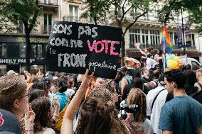Tens Of Thousands March In Paris For The LGBT+ Pride March