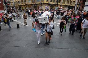 Anti-pride March In Mexico City