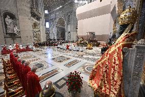 Pope Francis presides over Mass on the Solemnity of Saints Peter and Paul