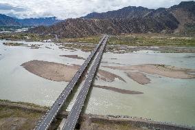Lhasa-Xigaze Highway Opening - China