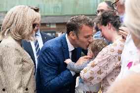 Emmanuel And Brigitte Macron At The Polling Station - Le Touquet