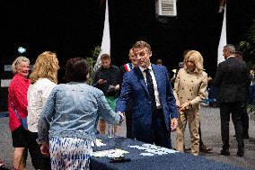 Emmanuel And Brigitte Macron At The Polling Station - Le Touquet