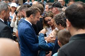 Emmanuel And Brigitte Macron At The Polling Station - Le Touquet