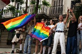 Gay Pride Parade In Paris