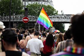 Gay Pride Parade In Paris