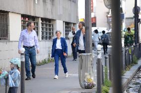Sandrine Rousseau At The Polling Station - Paris