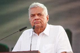 President Ranil Wickremesinghe Joins A Public Rally In Matara