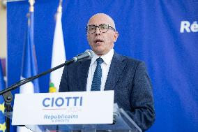 Eric Ciotti after results of the 1st round legislative elections in Nice