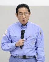 Japan PM visits quake-hit city in Ishikawa Pref.