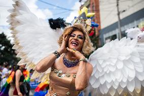 International Pride Parade Demonstrations In Bogota, Colombia