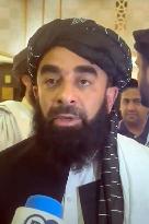 Taliban spokesman at U.N.-led confab on Afghanistan