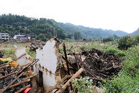 Village Damaged By Rainstorm in Liuzhou