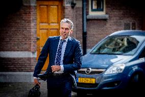 New PM Dick Schoof Arrives In Binnenhof - The Hague
