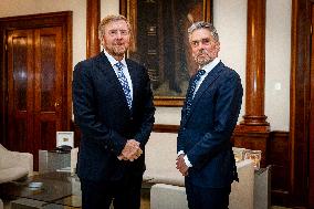 King Willem Alexander Meets The New PM Dick Schoof - The Hague