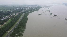 CHINA-ANHUI-SUSONG-TONGMA DIKE-FLOOD CONTROL-PATROL (CN)