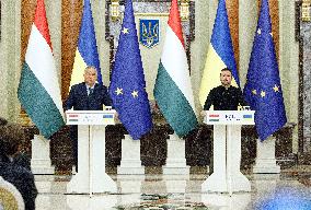 Ukrainian President meets Hungarian PM in Kyiv