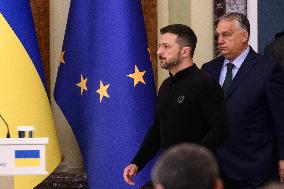 Hungarian Prime Minister Viktor Orban Arrived On An Unannounced Visit To Kyiv