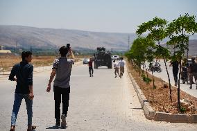 Funeral Procession For Casualties Who Fell During Widespread Protests In Northern Syria.