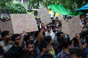Students Protest The High Court's Verdict To Reinstate The Quota System