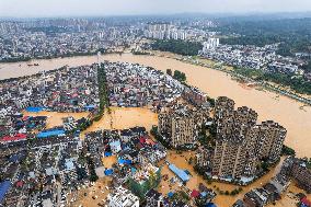 Flood in China's Hunan Province