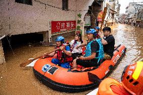 Flood in China's Hunan Province