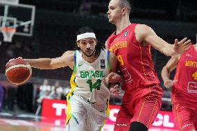 (SP)LATVIA-RIGA-FIBA OLYMPIC QUALIFYING TOURNAMENT-BRA VS MNE