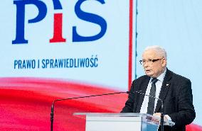 Jaroslaw Kaczynski Press Conference