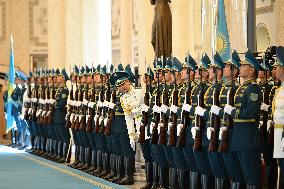 KAZAKHSTAN-ASTANA-XI JINPING-TOKAYEV-WELCOME CEREMONY