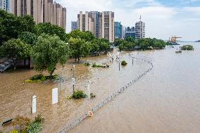 Jiangsu Section of Yangtze River Flood Orange Alert