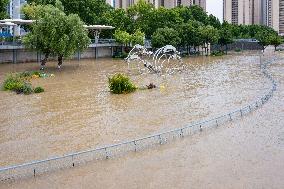 Jiangsu Section of Yangtze River Flood Orange Alert