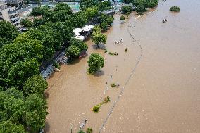 Jiangsu Section of Yangtze River Flood Orange Alert