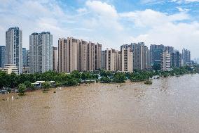 Jiangsu Section of Yangtze River Flood Orange Alert