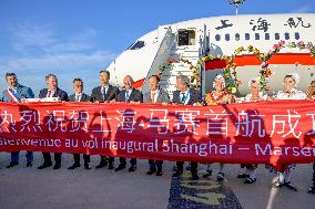 First Inaugural Direct Flight Between Marseille And Shanghai - Marseille