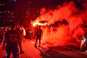 Euro 2024 - Turkish Football Fans Celebrate - Rotterdam