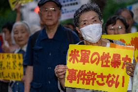 JAPAN-TOKYO-PROTEST-U.S. BASE SEXUAL ASSAULTS