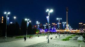 KAZAKHSTAN-ASTANA-NIGHT VIEW