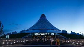 KAZAKHSTAN-ASTANA-NIGHT VIEW